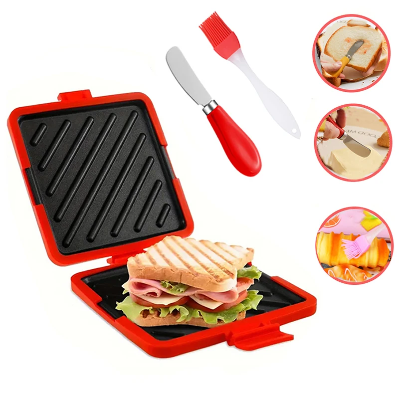 Toaster - 3-delige food grade broodrooster met botermes