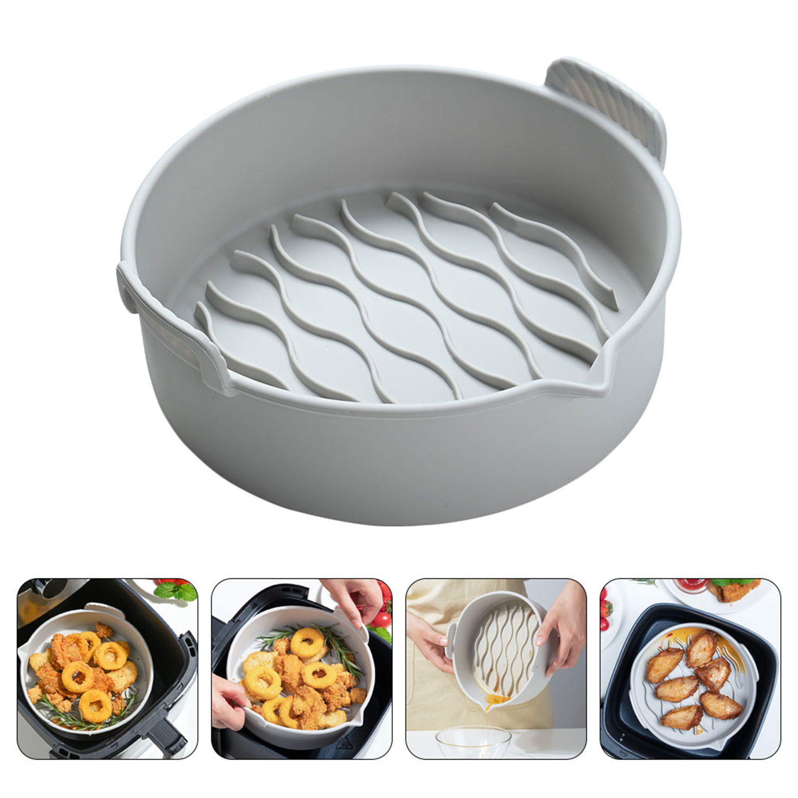 Air Fryer - Siliconen bakmat voor de airfryer, antiaanbaklaag,