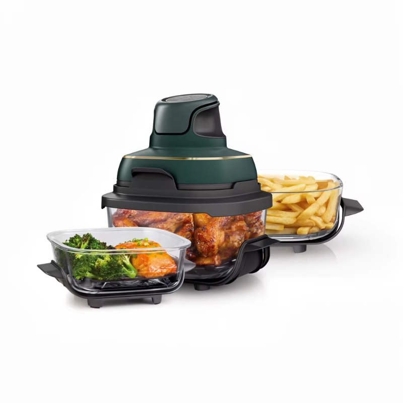 Induction Cooker - 5-in-1 draagbare glazen airfryer met bakfunctie,