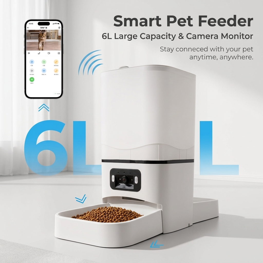 Kitchen Appliances Video - 6L Dubbele Maaltijd Camera APP Automatische