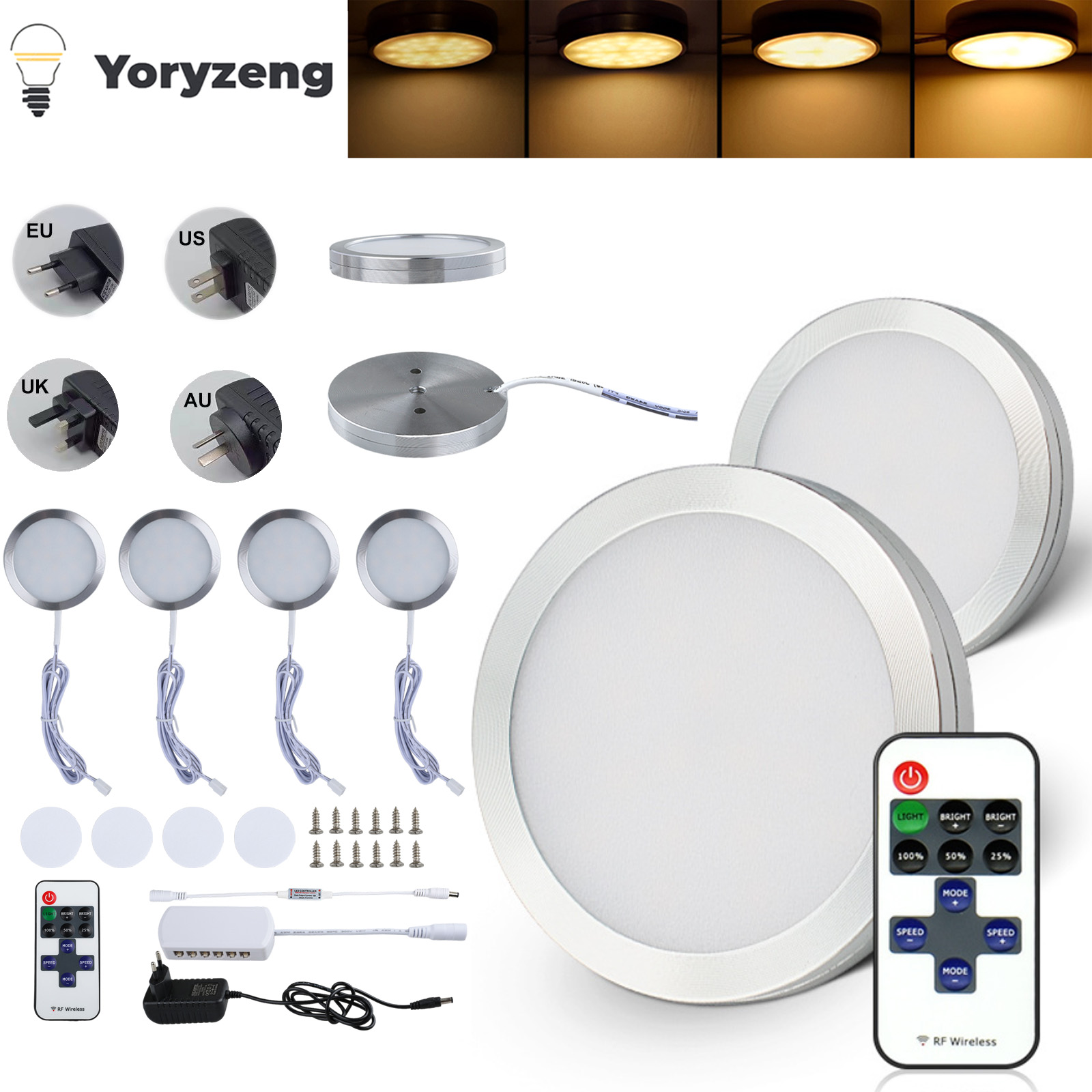 Kitchen Appliances Cabinet - Onder kast LED-nachtverlichting Vitrine Kastlamp Afstandsbediening