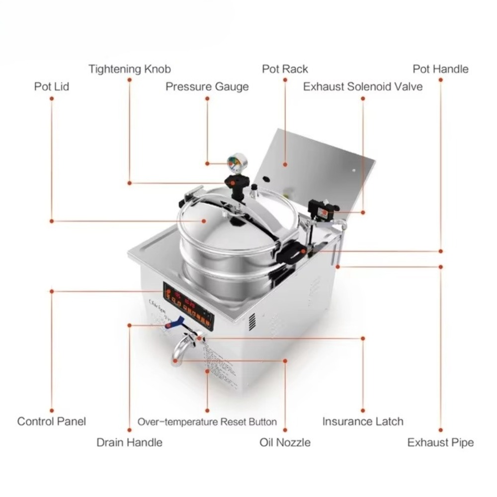 Industriële continue vacuümfri - Air Fryer recensie en prijs