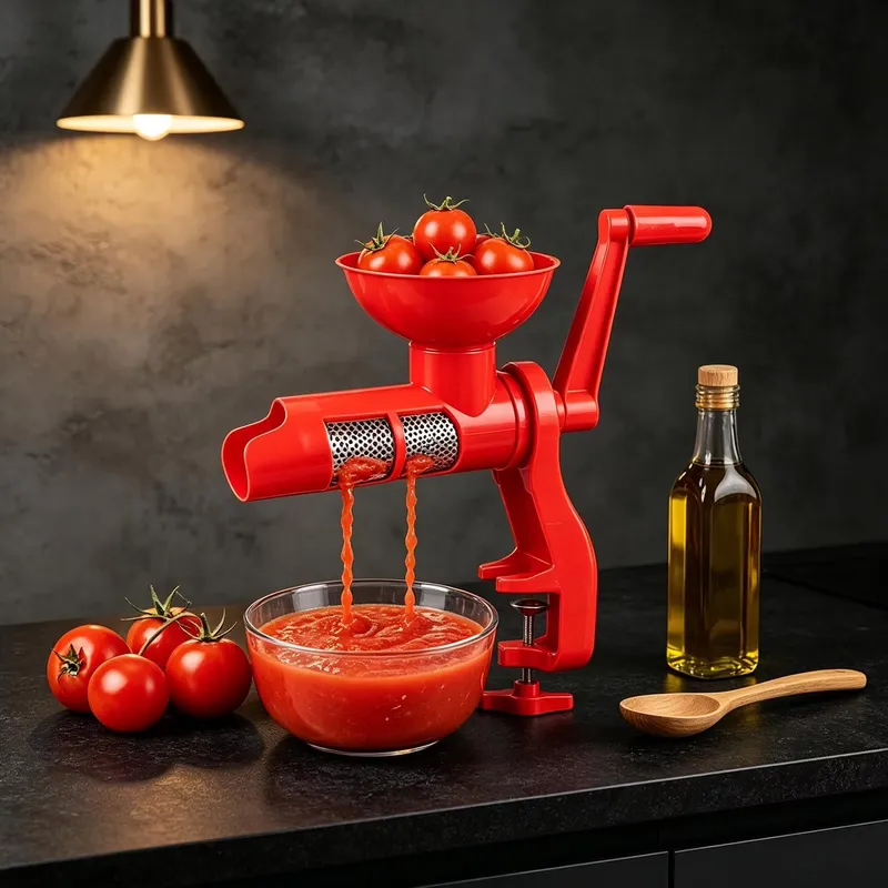 Tomatenpers met handbediening, - Juicer recensie en prijs