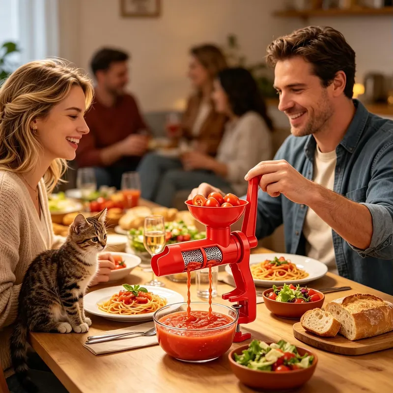 Tomatenpers met handbediening, - Juicer recensie en prijs