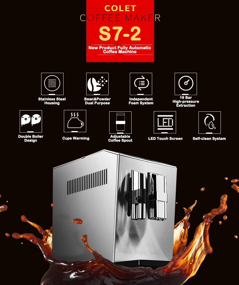 Nieuw product S7-2 RVS behuizi - Coffee Maker recensie en prijs